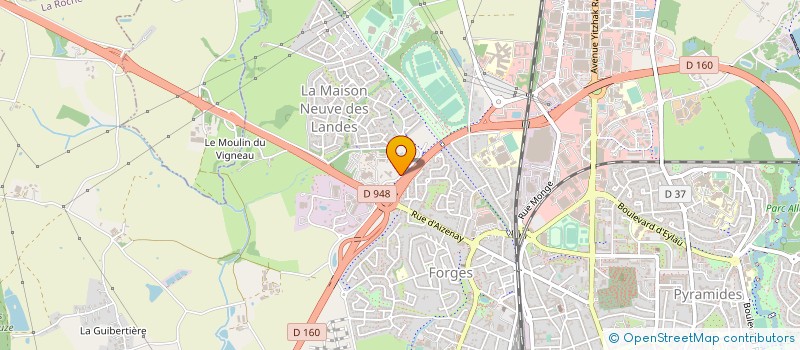 localisation de l'entreprise COMITE DEPARTEMENTAL TOURISME à LA ROCHE-SUR-YON