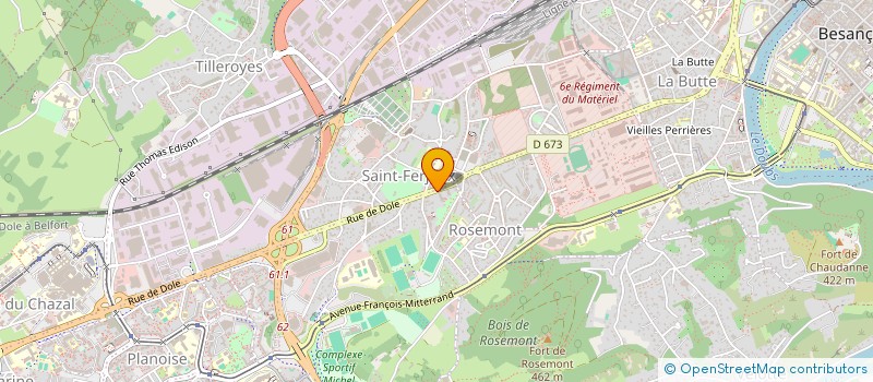 localisation de l'entreprise COMITE DEPARTEMENTAL TOURISME DOUBS à BESANCON