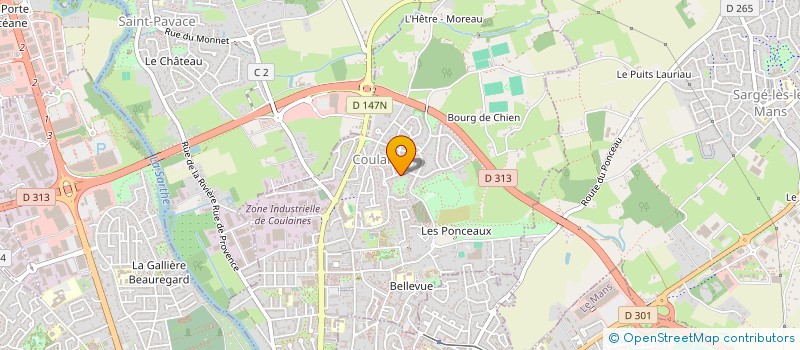 localisation de l'entreprise COMITE DEPARTEMENTAL TOURISME EQUESTRE à COULAINES