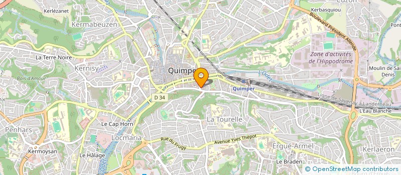 localisation de l'entreprise COMITE DEPARTEMENTAL TOURISME FINISTERE à QUIMPER