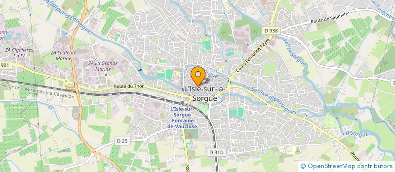 localisation de l'entreprise COMITE DEPARTEMENTAL TRIATHLON VAUCLUSE  L'ISLE-SUR-LA-SORGUE