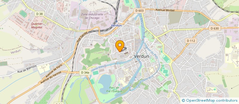 localisation de l'entreprise COMITE DEPARTEMENTAL U F C V à VERDUN