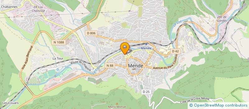 localisation de l'entreprise COMITE DEPARTEMENTAL UFOLEP  MENDE