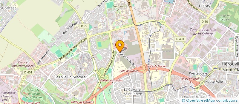 localisation de l'entreprise COMITE DEPARTEMENTAL UFOLEP à CAEN