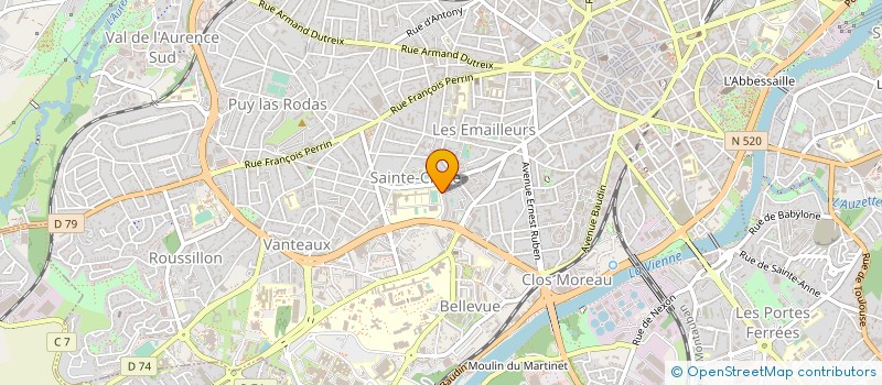 localisation de l'entreprise COMITE DEPARTEMENTAL UFOLEP HAUTE VIENNE à LIMOGES