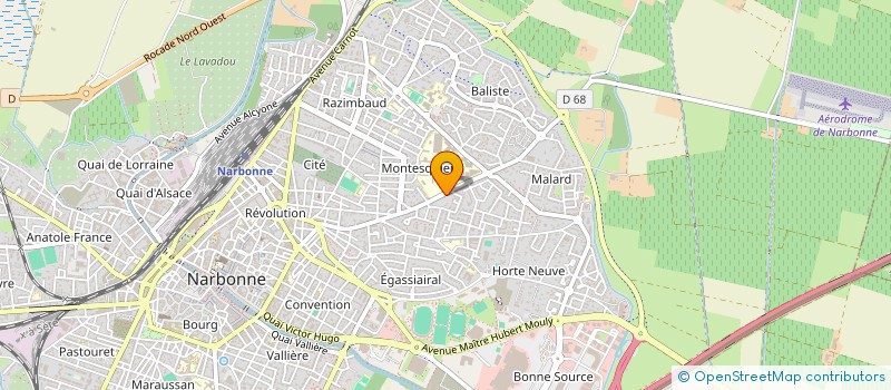 localisation de l'entreprise COMITE DEPARTEMENTAL ULM DE L'AUDE  NARBONNE