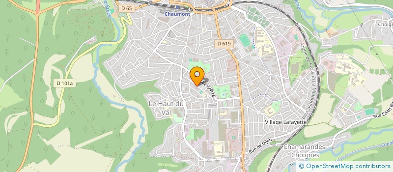 localisation de l'entreprise COMITE DEPARTEMENTAL USEP à CHAUMONT