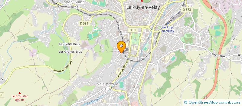 localisation de l'entreprise COMITE DEPARTEMENTAL USEP 43 à VALS-PRES-LE-PUY