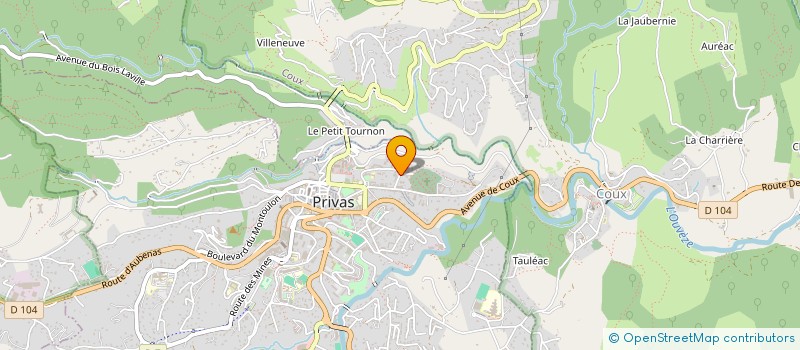 localisation de l'entreprise COMITE DEPARTEMENTAL USEP ARDECHE à PRIVAS