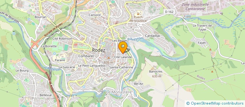 localisation de l'entreprise COMITE DEPARTEMENTAL USEP AVEYRON  RODEZ