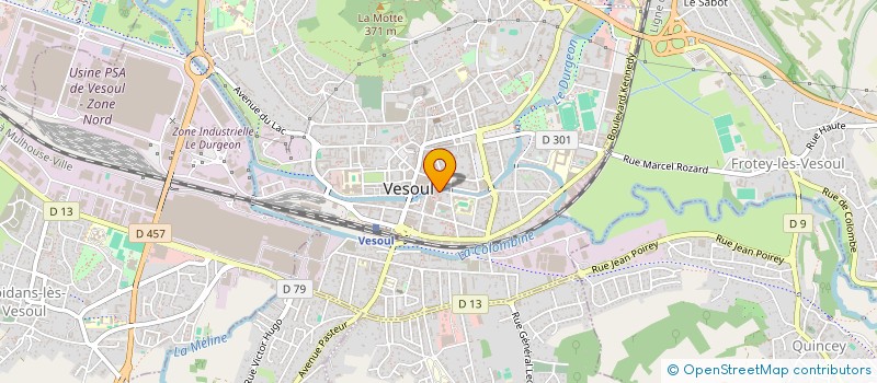 localisation de l'entreprise COMITE DEPARTEMENTAL VIE LIBRE  VESOUL