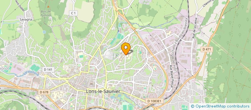 localisation de l'entreprise COMITE DEPARTEMENTAL VOILE DU JURA à LONS-LE-SAUNIER