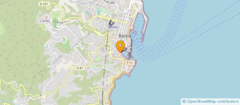 localisation de l'entreprise COMITE DEPARTEMENTAL VOILE HAUTE CORSE à BASTIA