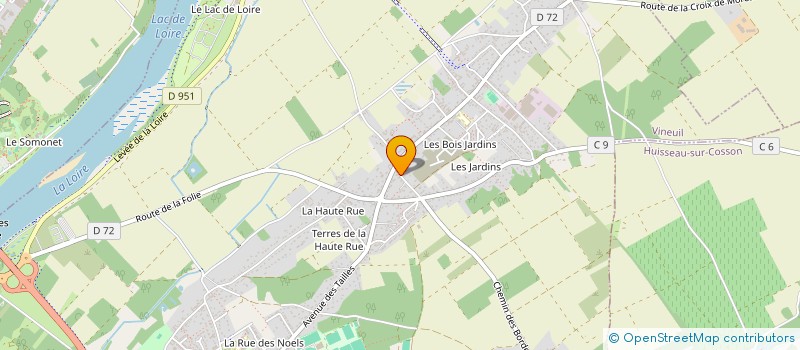 localisation de l'entreprise COMITE DEPARTEMENTAL VOILE LOIR ET CHER à VINEUIL