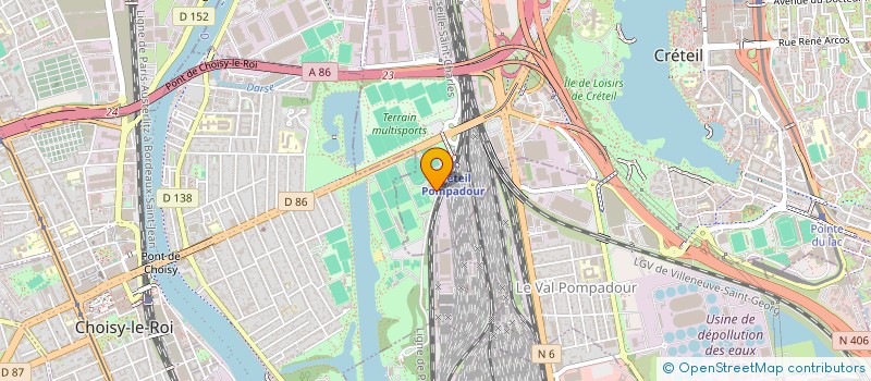 localisation de l'entreprise COMITE DEPARTEMENTAL VOILE VAL DE MARNE  CRETEIL