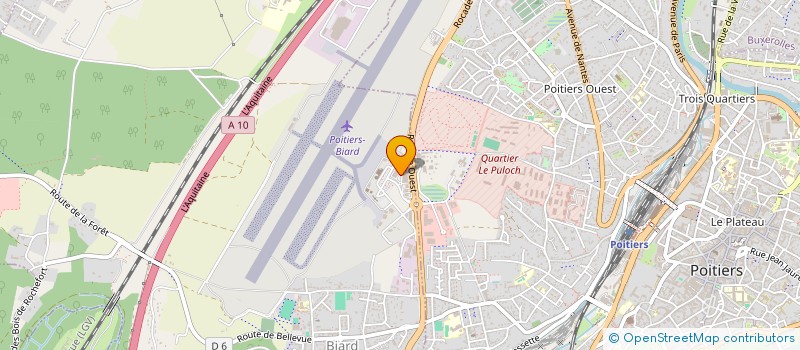 localisation de l'entreprise COMITE DEPARTEMENTAL VOL A VOILE  BIARD