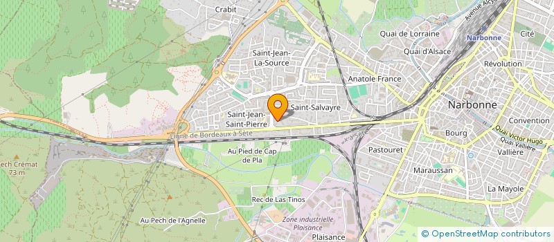 localisation de l'entreprise COMITE DEPARTEMENTAL VOL LIBRE DE L'AUDE  NARBONNE