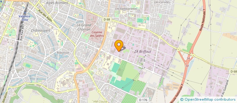 localisation de l'entreprise COMITE DEPARTEMENTALE DE CYCLOTOURISME  VALENCE