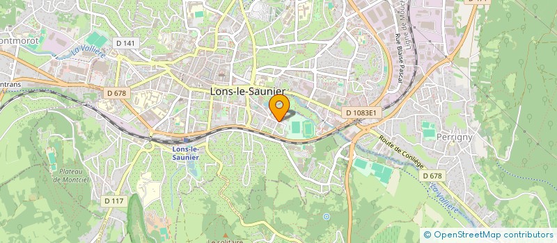 localisation de l'entreprise COMITE DEPARTEMENTALE JURASSIEN DE BOXE ANGLAISE à LONS-LE-SAUNIER