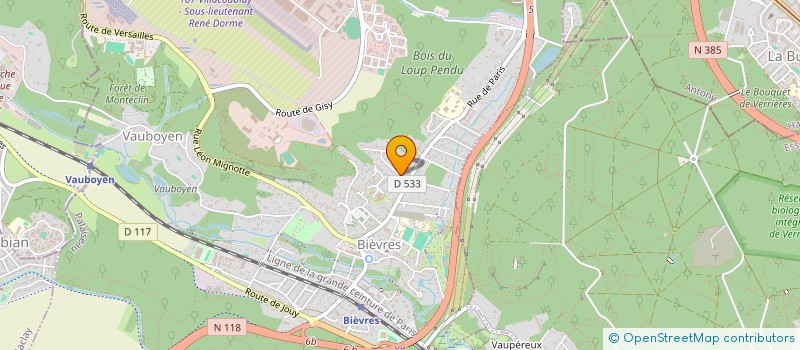 localisation de l'entreprise COMITE DEPARTEMENTALPHOTOGRAPHIQUE DE L'ESSONNE (CDP91)  BIEVRES