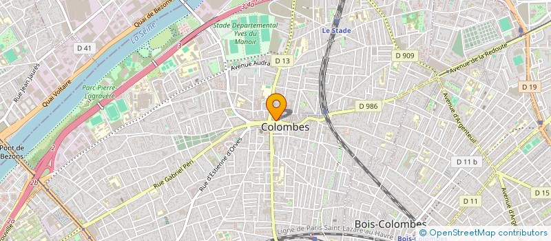 localisation de l'entreprise COMITE DEPATEMENTAL SOUTIEN CHIRAC  COLOMBES