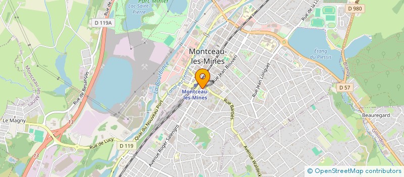 localisation de l'entreprise COMITE DEPT 71 FEDER FRANC BOWLING QUILL à MONTCEAU-LES-MINES