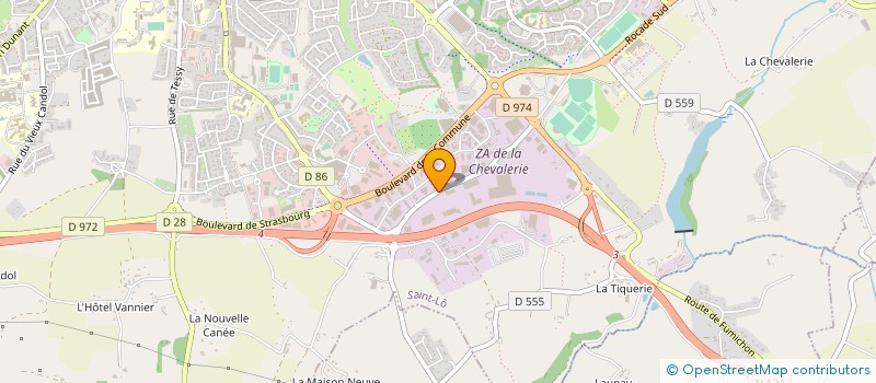 localisation de l'entreprise COMITE DEPT ACTION SOCIALE PERSONNEL COL à SAINT-LO
