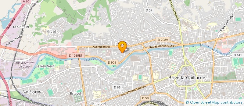 localisation de l'entreprise COMITE DEPT AEROMODELISME DE LA CORREZE  BRIVE LA GAILLARDE