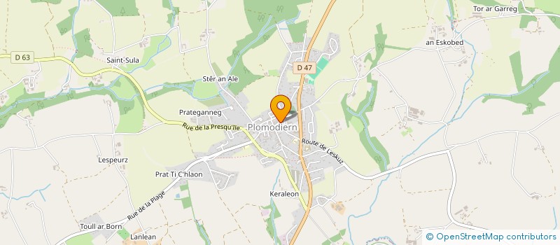 localisation de l'entreprise COMITE DEPT CHAR A VOILE FINISTERE  SAINT-NIC