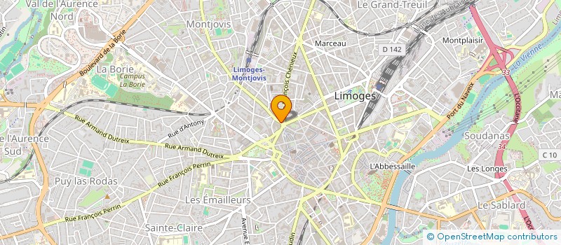 localisation de l'entreprise COMITE DEPT D'ATHLETISME HAUTE VIENNE à LIMOGES