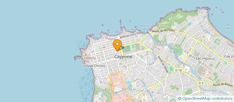 localisation de l'entreprise COMITE DEPT D'EDUCATION A LA SANTE  CAYENNE