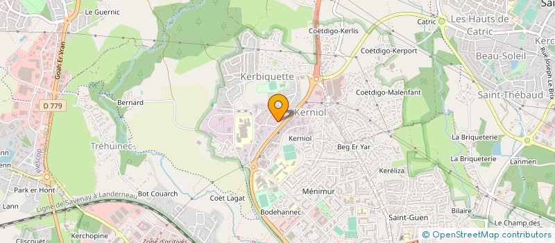 localisation de l'entreprise COMITE DEPT DE BADMINTON DU MORBIHAN à VANNES