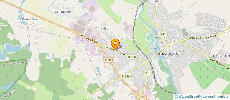 localisation de l'entreprise COMITE DEPT DE PECHE SPORTIVE AU COUP à BUZANCAIS