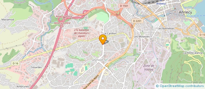 localisation de l'entreprise COMITE DEPT DU SPORT ADAPTE DE HTE SAVOI à ANNECY