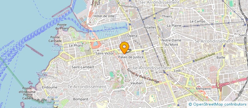 localisation de l'entreprise COMITE DEPT EDUCATION POUR LA SANTE à MARSEILLE