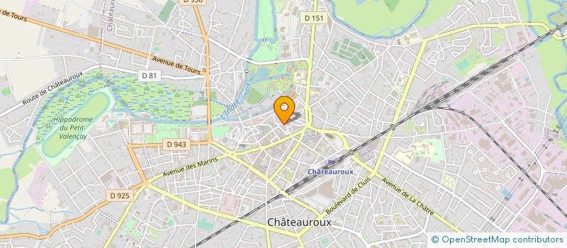 localisation de l'entreprise COMITE DEPT EDUCATION SANTE DE L INDRE à CHATEAUROUX
