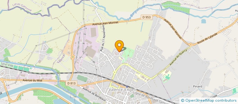 localisation de l'entreprise COMITE DEPT ENTRAIN PHYSIQ MONDE MODERNE  GOLFECH