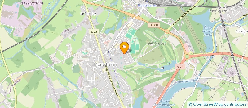 localisation de l'entreprise COMITE DEPT ESCRIME SAONE ET LOIRE à MONTCHANIN