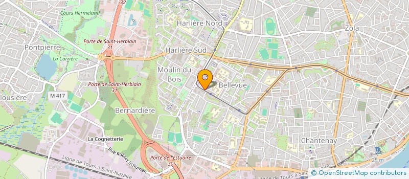 localisation de l'entreprise COMITE DEPT FOOT AMERICAIN ET FLAG FOOT à NANTES