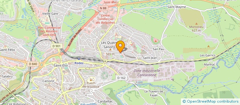 localisation de l'entreprise COMITE DEPT OLYMPIQUE ET SPORTIF AVEYRON à ONET-LE-CHATEAU