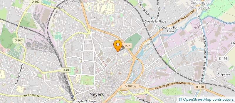 localisation de l'entreprise COMITE DEPT PRESTATIONS SOCIALE AGRICOLE à NEVERS