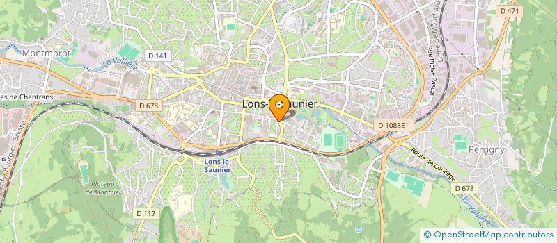 localisation de l'entreprise COMITE DEPT RANDONNEE PEDESTRE  LONS-LE-SAUNIER