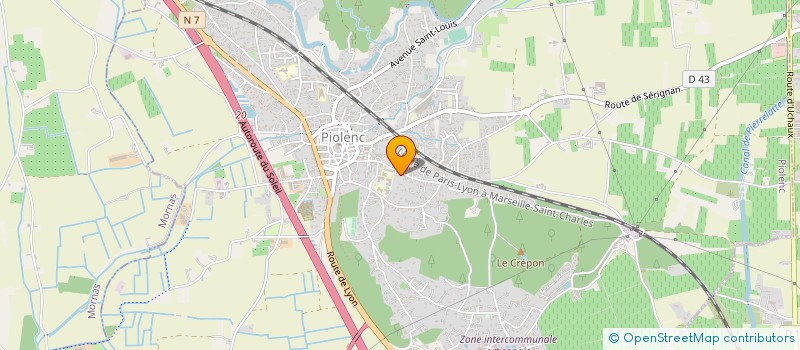 localisation de l'entreprise COMITE DEPT VAUCLUSE FFESSM à PIOLENC