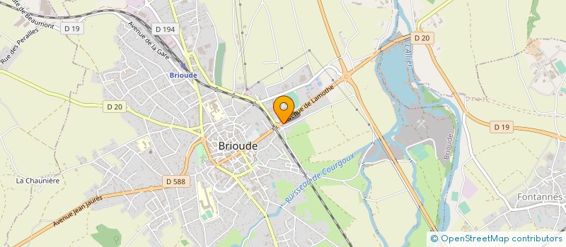 localisation de l'entreprise COMITE DEPTAL DE CANOE KAYAK HAUTE LOIRE à BRIOUDE