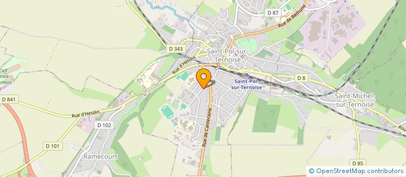 localisation de l'entreprise COMITE DES ACPG CATM TOE ET VEUVES DE SAINT-POL-SUR-TERNOISE ET ENVIRONS à SAINT-POL-SUR-TERNOISE