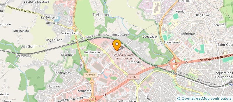 localisation de l'entreprise COMITE DES ACTIVITES SOCIALES ET CULTURELLES INTERENTREPRISES à VANNES