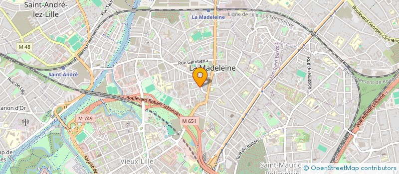 localisation de l'entreprise COMITE DES AINES FETE ET ANIMATIONS DE LA MADELEINE à LA MADELEINE