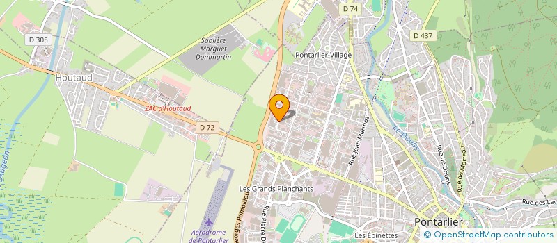 localisation de l'entreprise COMITE DES AMIS D EMMAUS à PONTARLIER