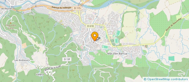 localisation de l'entreprise COMITE DES AMIS DE L'ORGUE DE CERET à CERET
