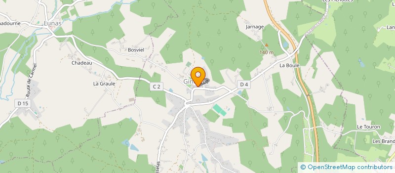 localisation de l'entreprise COMITE DES ANIMATIONS LOCALES à EYRAUD-CREMPSE-MAURENS